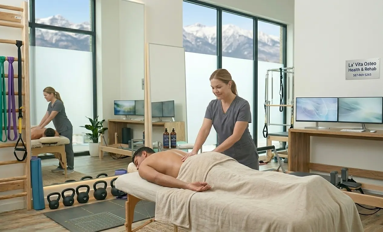 Sports recovery massage therapy session in Calgary