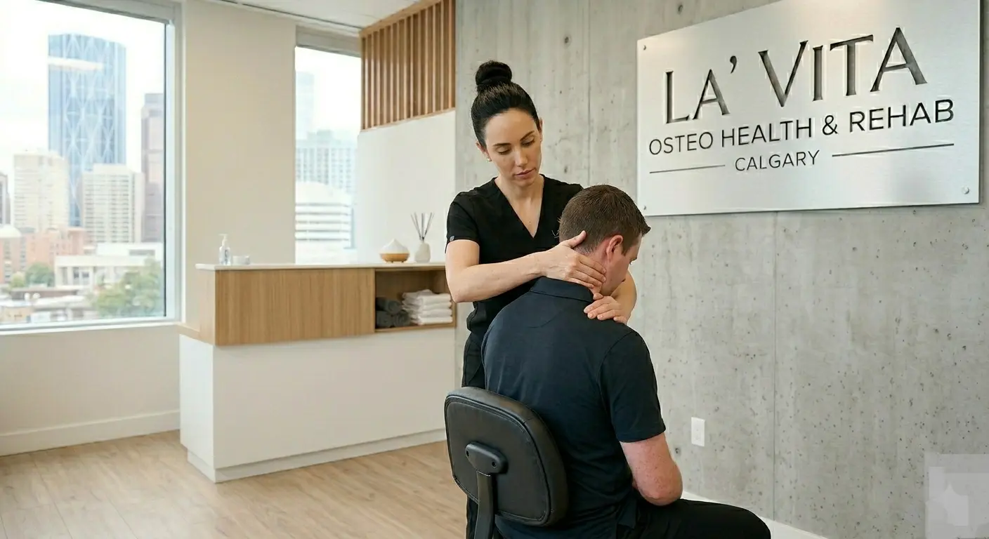 Osteopathic therapy for neck and shoulder pain in Calgary