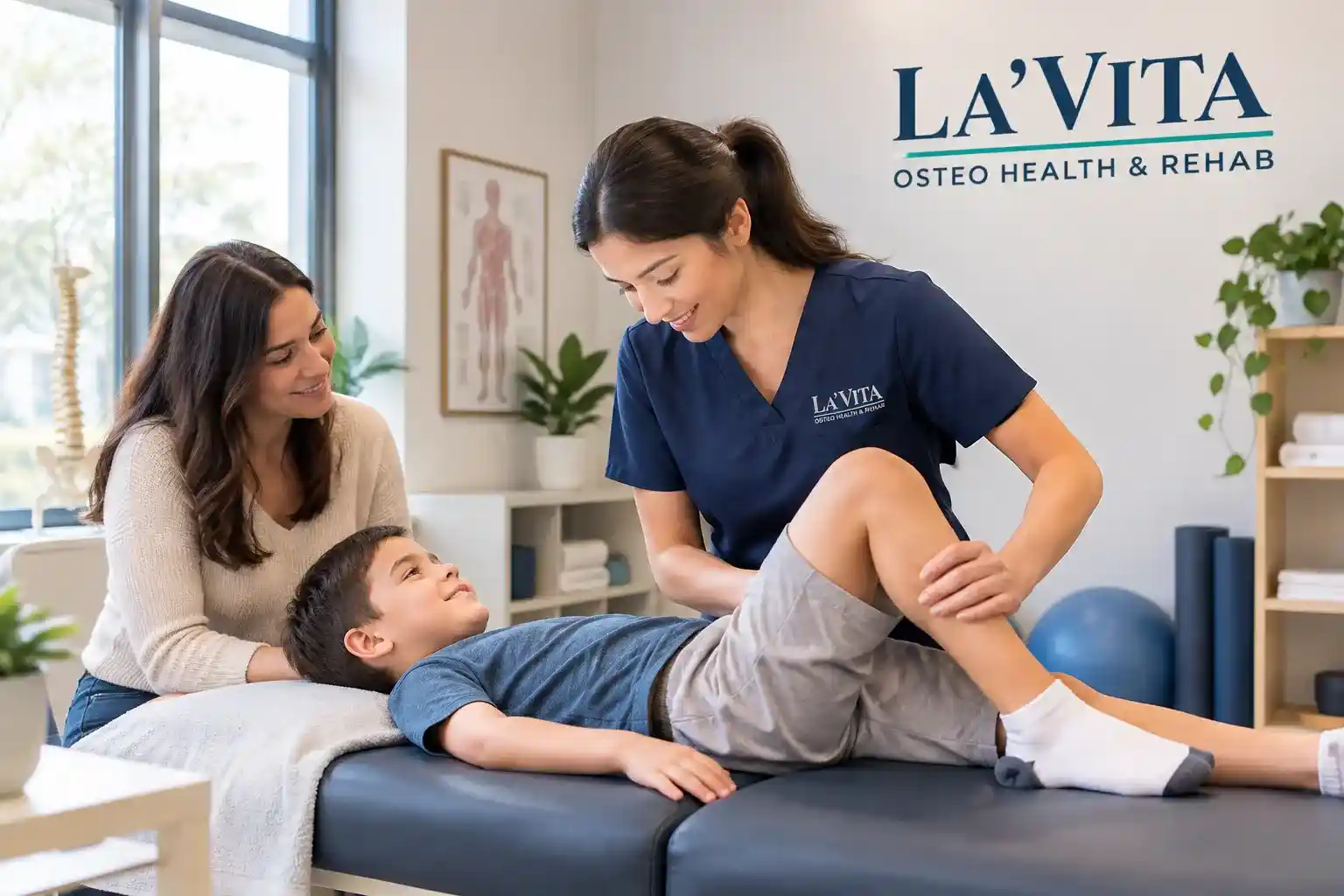 Growing pains in children causing leg discomfort at night
