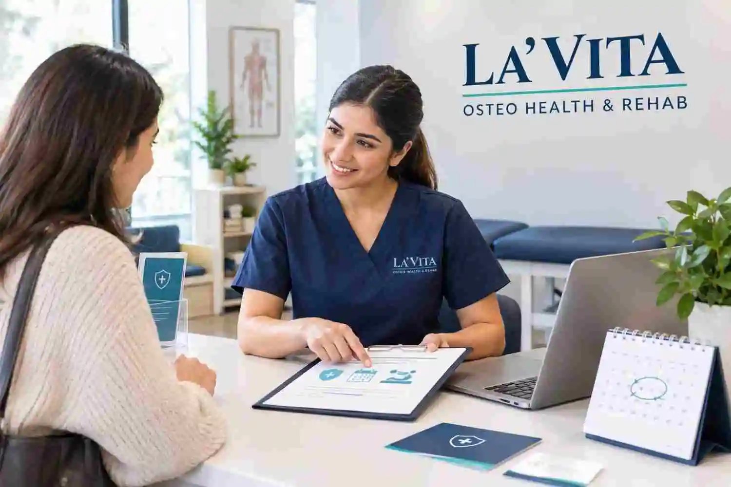 La’ Vita Osteo clinic consultation for extended health benefits and direct billing in Calgary